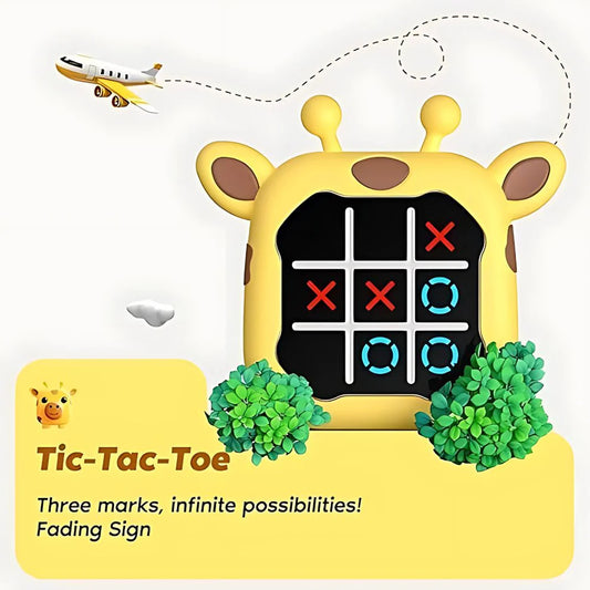 Tic Tac Toe Animal-Themed 3-in-1 Puzzle Game