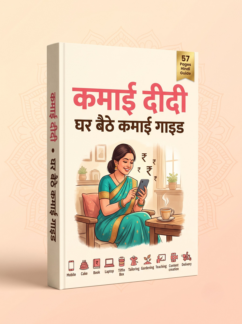 <p>कमाई दीदी<br/>घर बैठे कमाई गाइड</p>