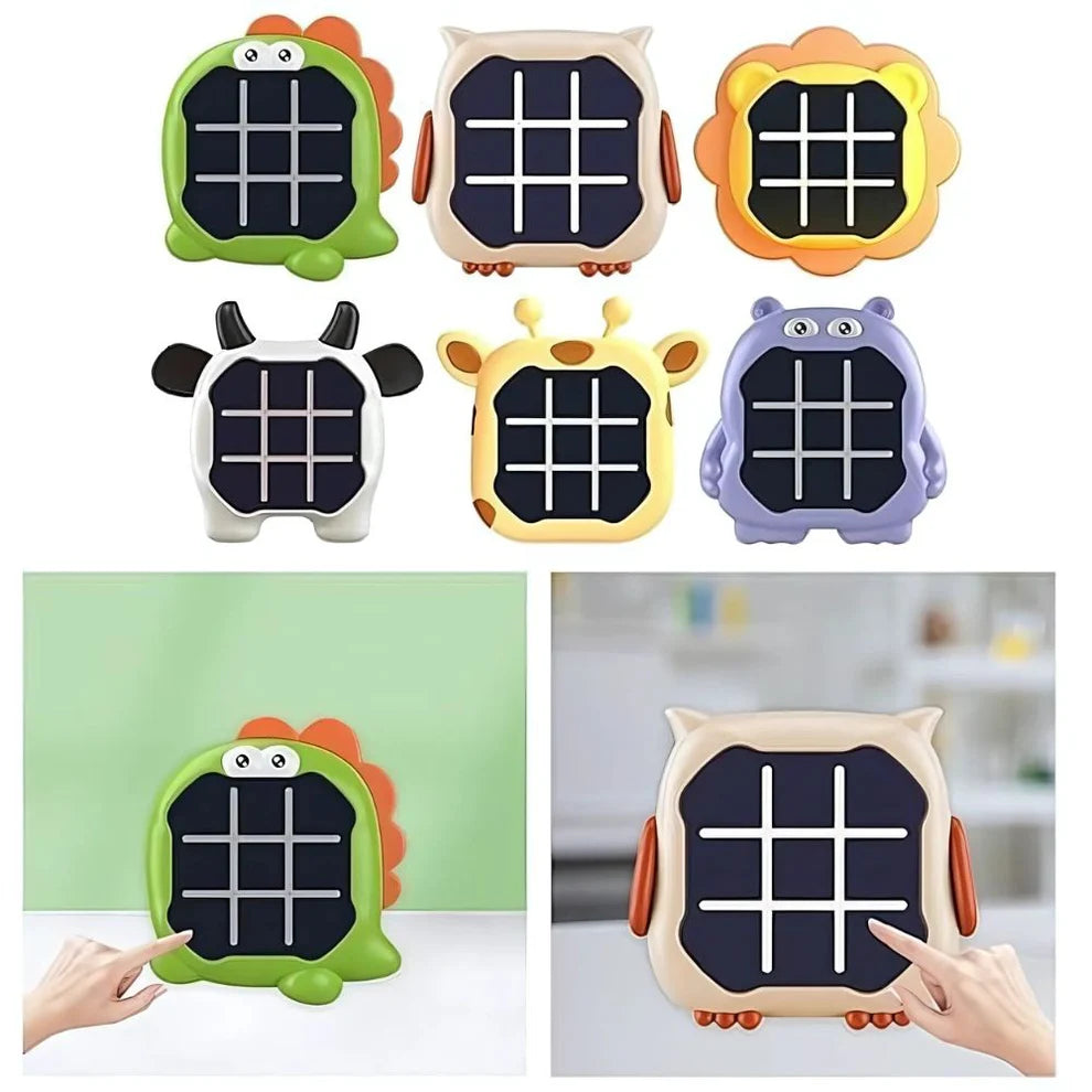 Tic Tac Toe Animal-Themed 3-in-1 Puzzle Game