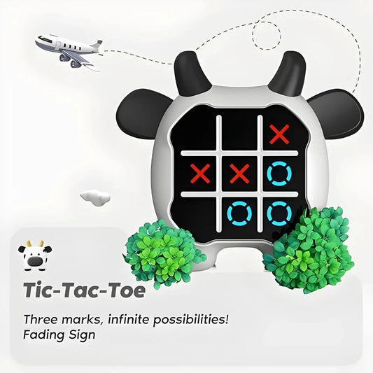 Tic Tac Toe Animal-Themed 3-in-1 Puzzle Game